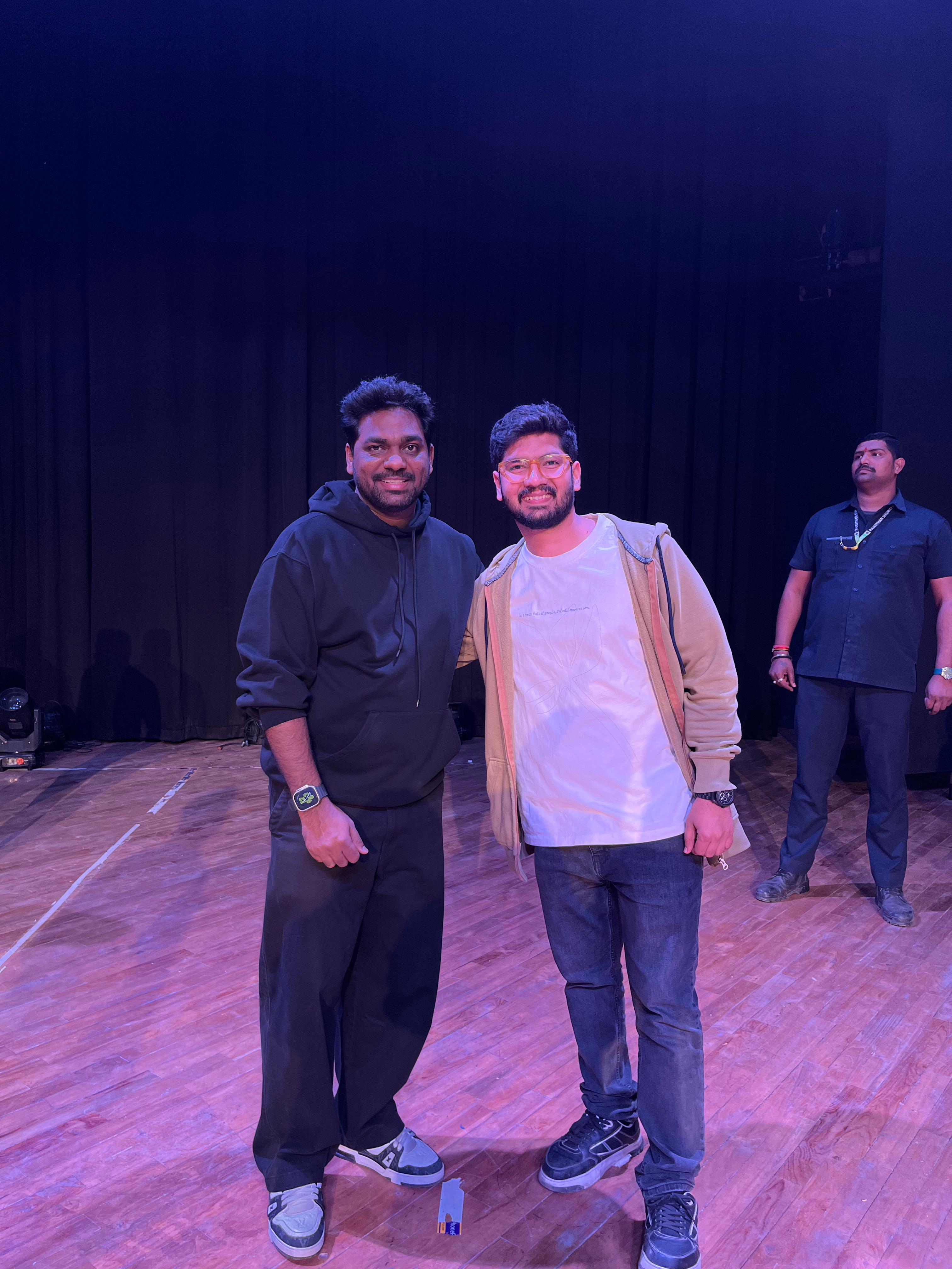 Jagrat Thirwani with Zakir Khan